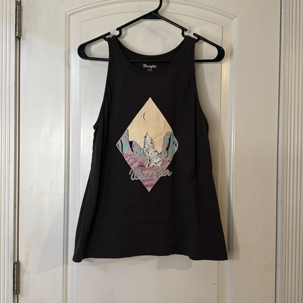 Grey wrangler tank top